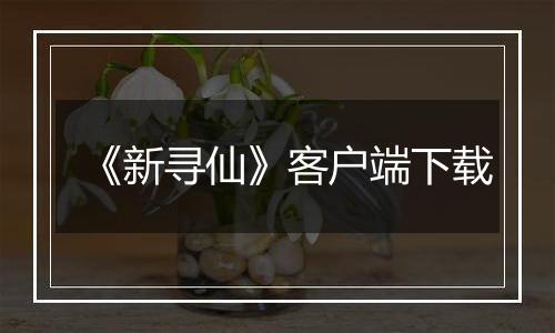 《新寻仙》客户端下载