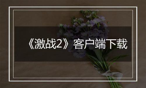 《激战2》客户端下载