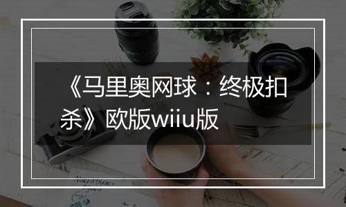 《马里奥网球：终极扣杀》欧版wiiu版