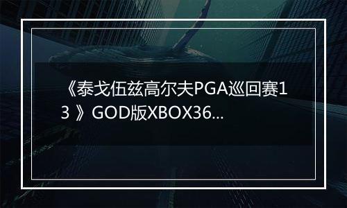 《泰戈伍兹高尔夫PGA巡回赛13 》GOD版XBOX360版