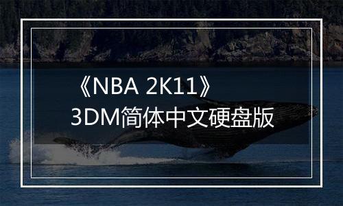 《NBA 2K11》3DM简体中文硬盘版