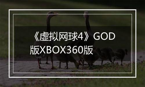 《虚拟网球4》GOD版XBOX360版