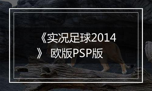 《实况足球2014》 欧版PSP版
