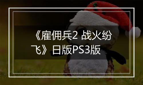 《雇佣兵2 战火纷飞》日版PS3版