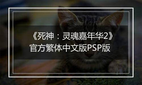 《死神：灵魂嘉年华2》官方繁体中文版PSP版