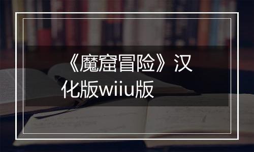 《魔窟冒险》汉化版wiiu版