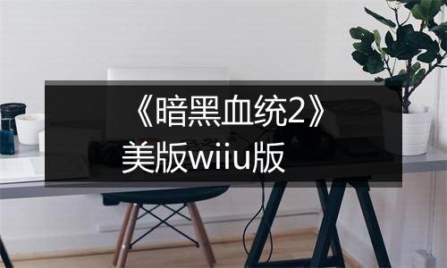 《暗黑血统2》美版wiiu版