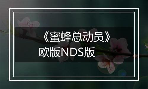 《蜜蜂总动员》欧版NDS版