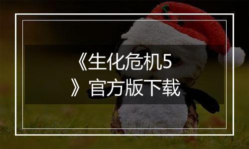 《生化危机5》官方版下载