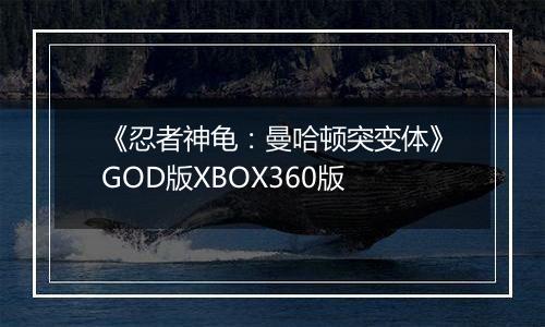 《忍者神龟：曼哈顿突变体》GOD版XBOX360版