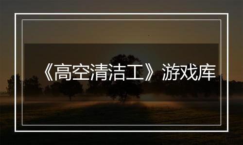 《高空清洁工》游戏库
