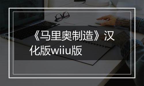 《马里奥制造》汉化版wiiu版
