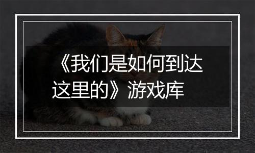 《我们是如何到达这里的》游戏库