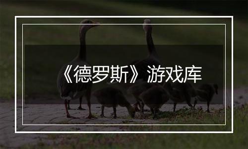 《德罗斯》游戏库