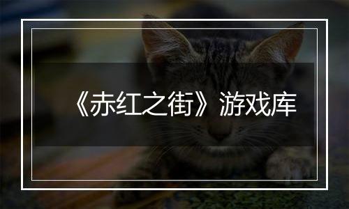 《赤红之街》游戏库