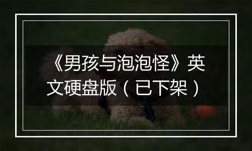 《男孩与泡泡怪》英文硬盘版（已下架）