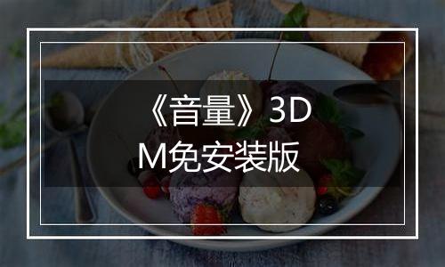 《音量》3DM免安装版