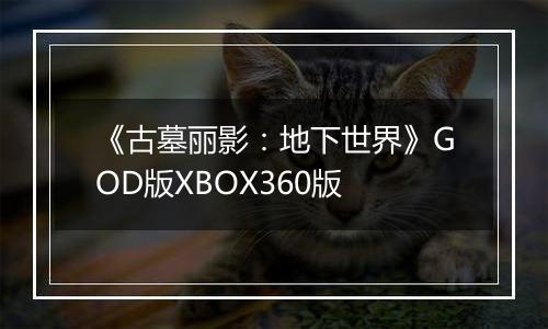 《古墓丽影：地下世界》GOD版XBOX360版