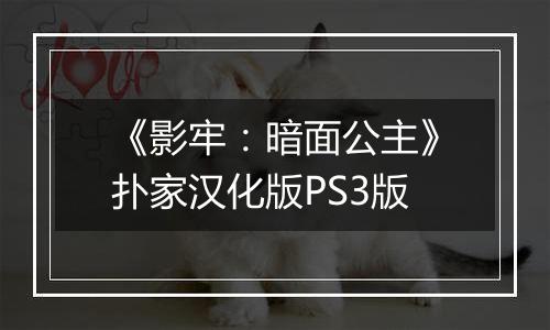 《影牢：暗面公主》扑家汉化版PS3版