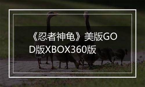 《忍者神龟》美版GOD版XBOX360版