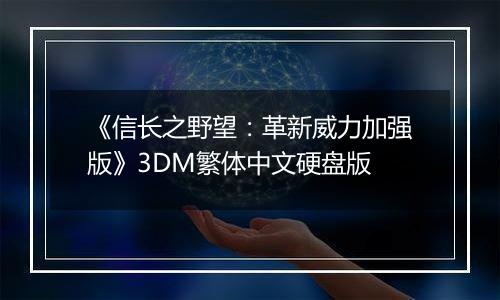 《信长之野望：革新威力加强版》3DM繁体中文硬盘版