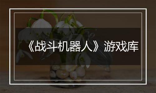 《战斗机器人》游戏库