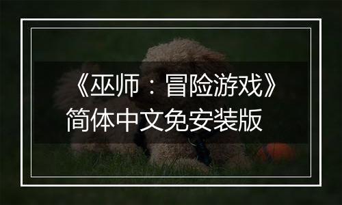 《巫师：冒险游戏》简体中文免安装版
