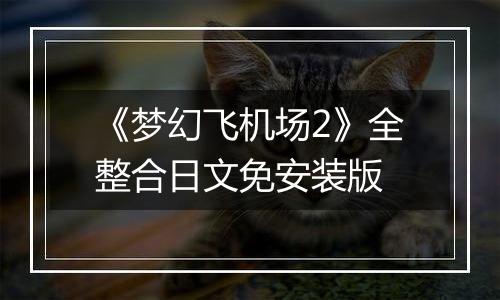 《梦幻飞机场2》全整合日文免安装版