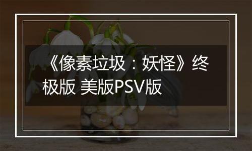《像素垃圾：妖怪》终极版 美版PSV版