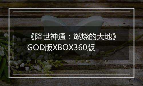 《降世神通：燃烧的大地》GOD版XBOX360版