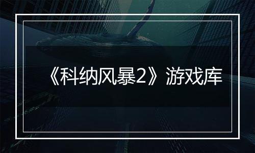 《科纳风暴2》游戏库