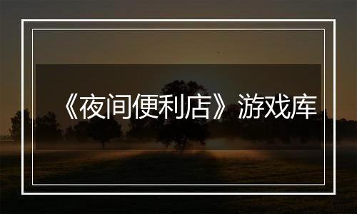《夜间便利店》游戏库