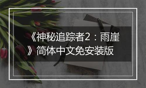 《神秘追踪者2：雨崖》简体中文免安装版