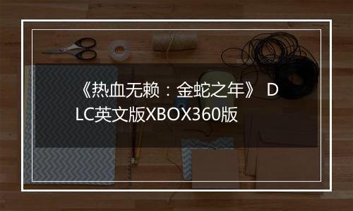 《热血无赖：金蛇之年》 DLC英文版XBOX360版