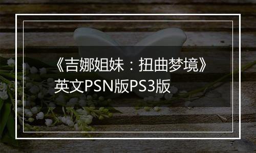 《吉娜姐妹:扭曲梦境》 英文PSN版PS3版