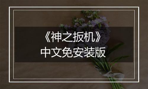《神之扳机》 中文免安装版