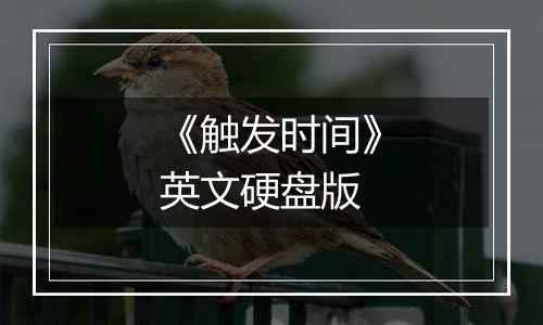 《触发时间》英文硬盘版