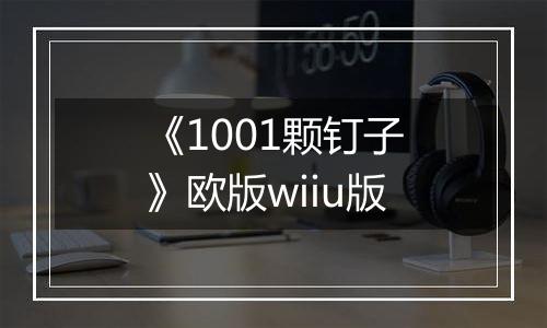 《1001颗钉子》欧版wiiu版