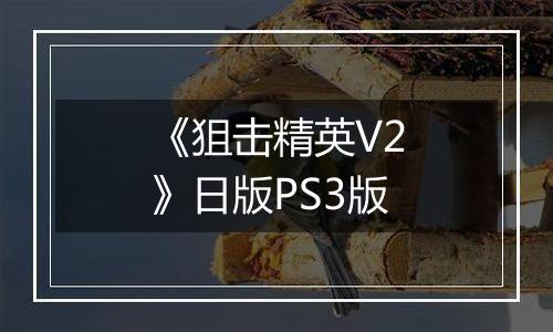 《狙击精英V2》日版PS3版