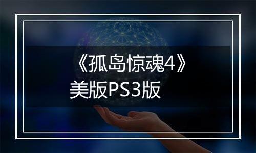 《孤岛惊魂4》美版PS3版