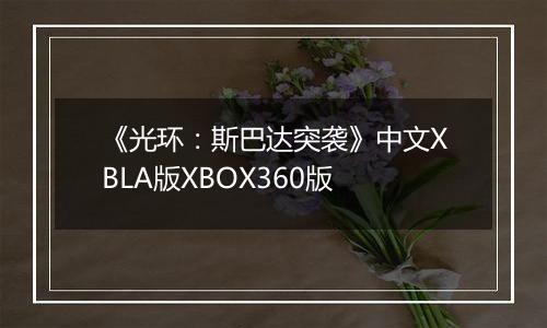 《光环：斯巴达突袭》中文XBLA版XBOX360版