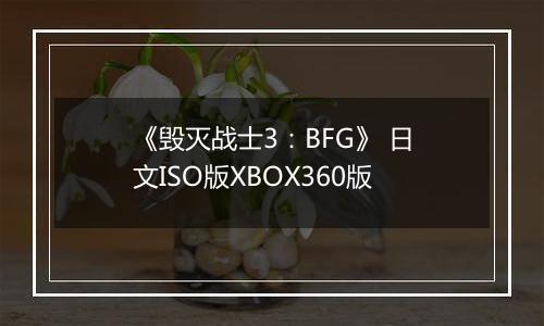 《毁灭战士3：BFG》 日文ISO版XBOX360版