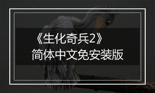 《生化奇兵2》 简体中文免安装版