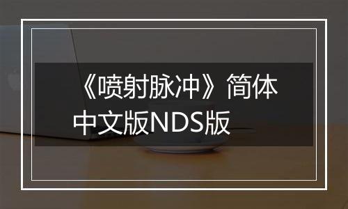 《喷射脉冲》简体中文版NDS版