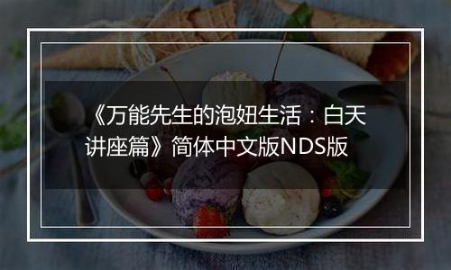 《万能先生的泡妞生活：白天讲座篇》简体中文版NDS版