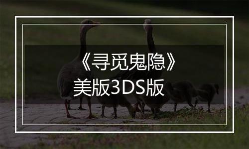 《寻觅鬼隐》美版3DS版