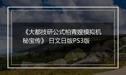 《大都技研公式柏青嫂模拟机 秘宝传》 日文日版PS3版