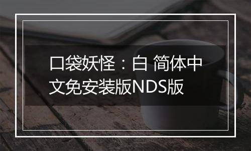 口袋妖怪：白 简体中文免安装版NDS版