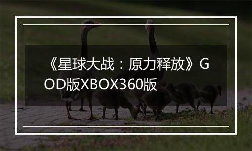 《星球大战：原力释放》GOD版XBOX360版