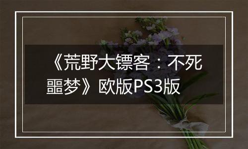 《荒野大镖客：不死噩梦》欧版PS3版
